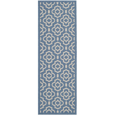 Tapis d'intérieur / extérieur à motif géométrique Herefordshire Performance
