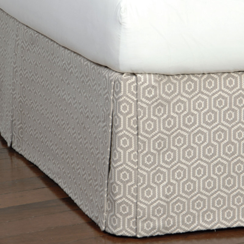 Ensemble de housse de couette moderne et contemporain en mélange de coton gris Gavin, Lit de jour