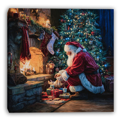 Christmas Eve Magic Wrapped Canvas Wall Art