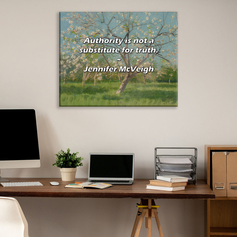 Citation «Arty» ne remplace pas la réalité. Toile tendue par Jennifer McVeigh Gallery