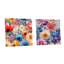 Multicolore aquarelle fantaisie, motif floral - ensemble d'acrylique sur verre floral-103920903