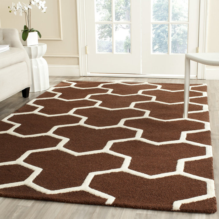 Deedgra Hand Tufted Wool Geometric Rug