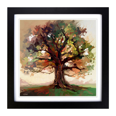 Oak Tree Abstract Art No.1 - Framed Print