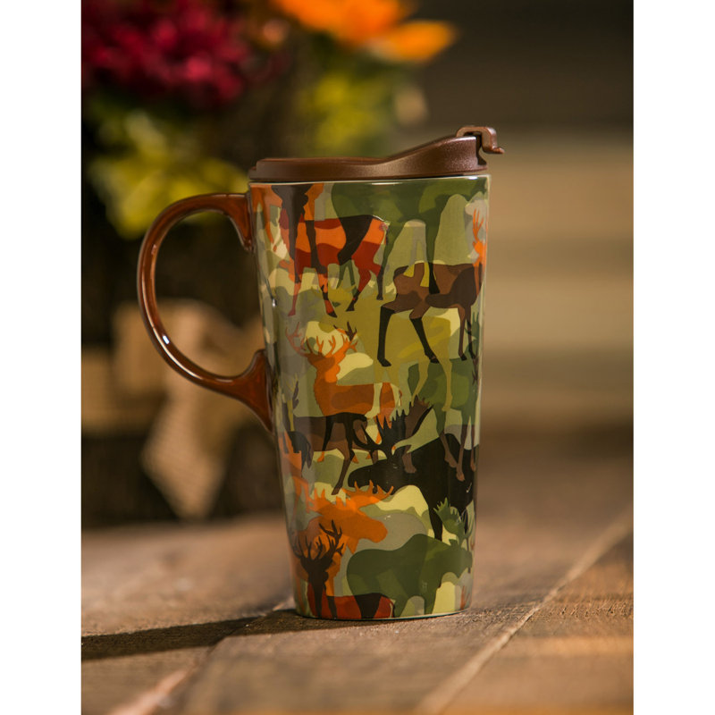 Grande tasse de voyage en camouflage de bois Glendo