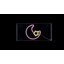 Moon 11.8" Contemporary Glam Acrylic Box USB Operated LED Neon Light, Pink/Yellow