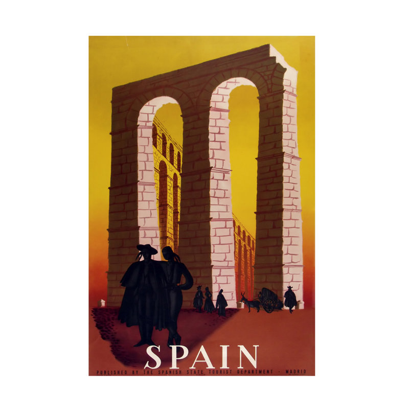 Art sur toile Marcus Jules, Espagne, H 19 po x l 12 po