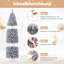 Lighted Artificial Pine Christmas Tree