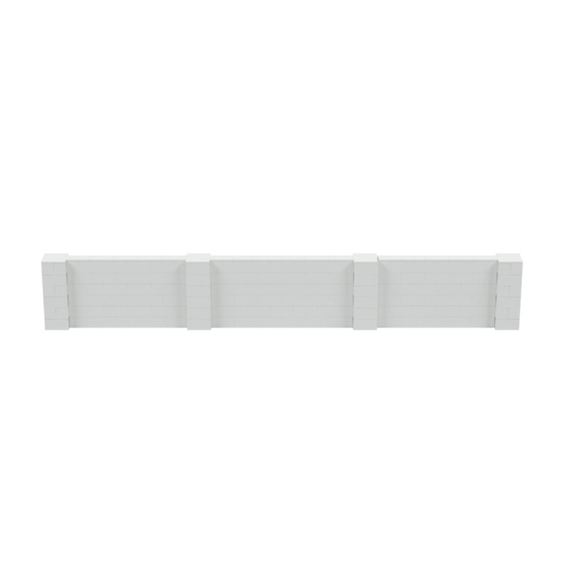 Ensemble mural pour poney Everblock, Translucide, H 36 po x l 240 po x P 12 po