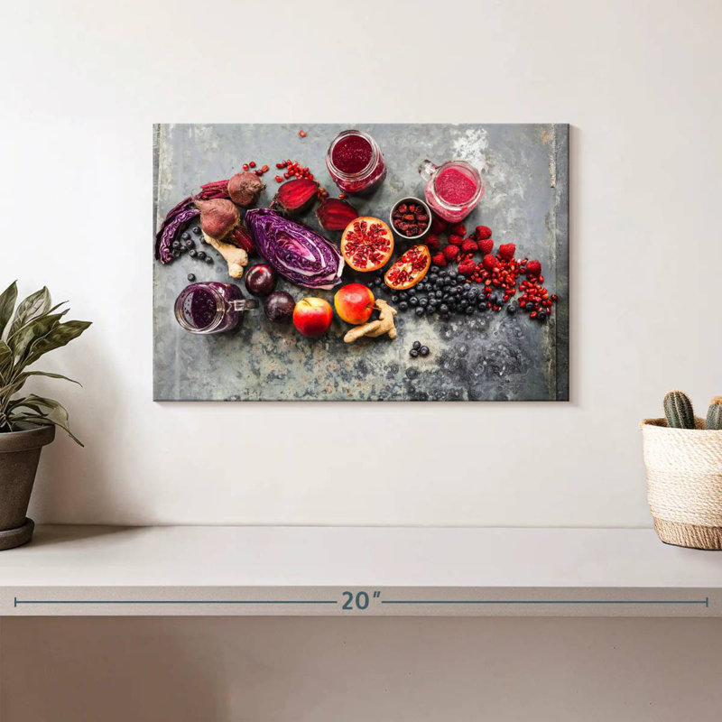 Yarlin Fruit Smoothie Ingredients, 8" H x 12" W