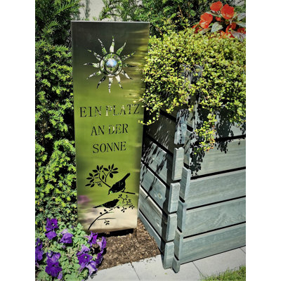 Alicea Stainless Steel Garden Sign