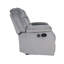 Fauteuil inclinable 61 po en velours, fauteuil inclinable à mouvement manuel avec port USB