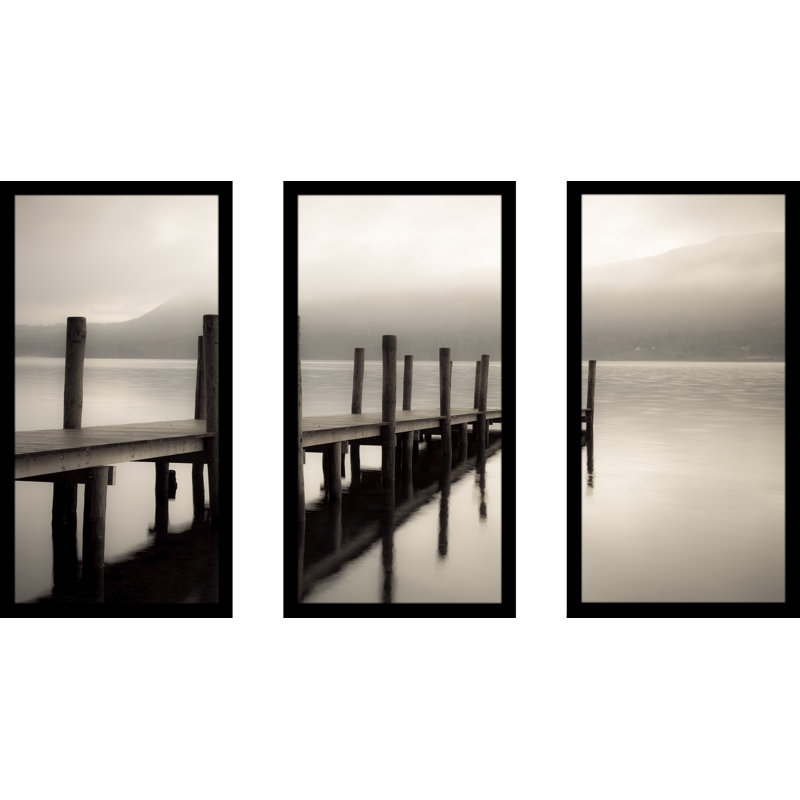 « dockside 1 », ensemble de 3 reproductions de photos encadrées, H 33,5 po x l 52,5 po x P 1 po