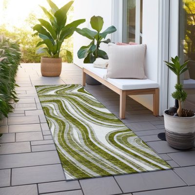 Lamanna Washable Abstract Indoor / Outdoor Rug
