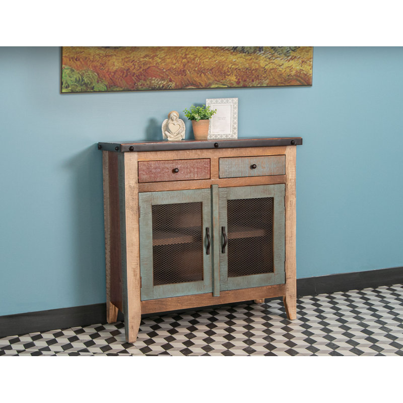 Dobby Multicolor Server 2 Drawers, 2 Mesh Doors