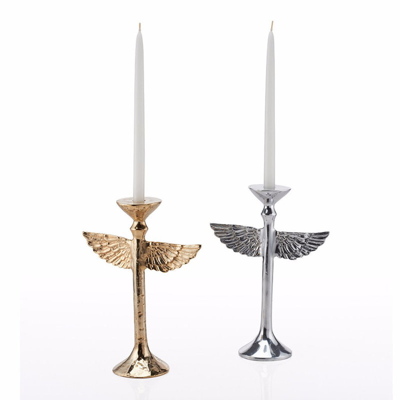 Chandelles en métal à oreilles
