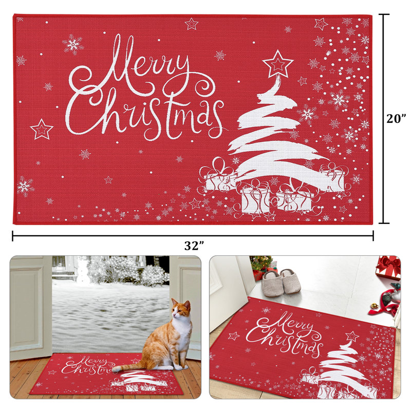 Paillasson Christmas, L 20 po x L 32 po