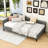 Linen Upholstered L-Shaped Daybed with Semi-Enclosed Design-1002139316-1002139319