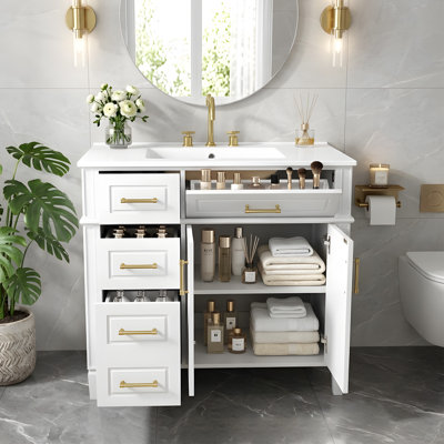 Meuble-lavabo 36 po avec lavabo simple