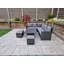 Brungardt 9 Seater Rattan Corner Sofa Set