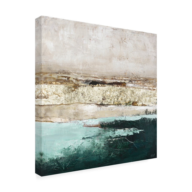 Art mural sur toile tendue - Design Fabrikken «Turquoise Pools» pour décoration de salon, de chambre à coucher ou de bureau - 18 x 18