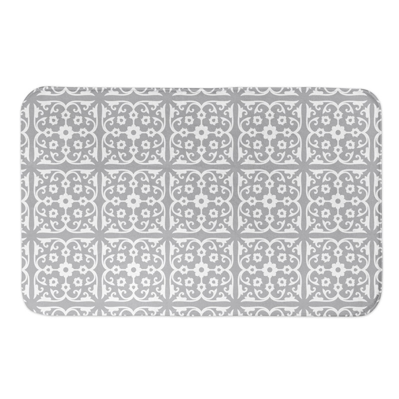 Kenosha Non-Slip Bath Rug, Gray
