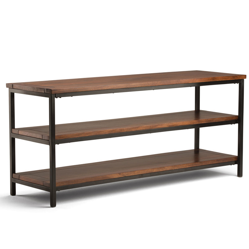 Tv Media Stand - Dark Cognac Brown