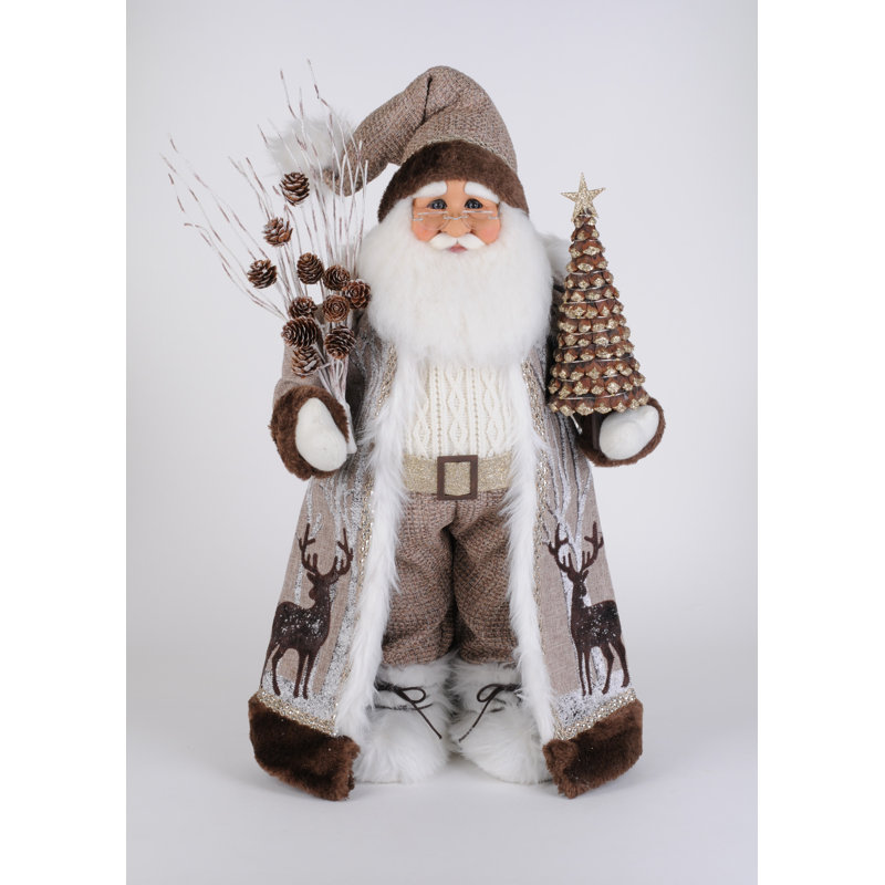 Lighted Winter Woods Santa