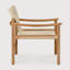 Safari outdoor lounge chair - teak - Dune fabric