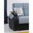 Midfrost 67" Leather Match convertible sleeper Loveseat