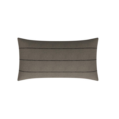 Coussin décoratif réversible en lin à rayures