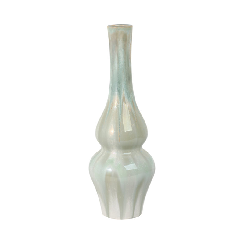 Handmade Stoneware Table Vase, Overall Height- 16"