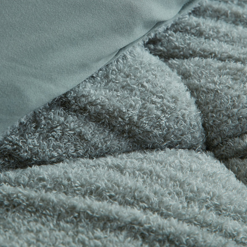 Oh Sweetie Bare Coma Inducer Plush Oversized Comforter, Shadow, Alaskan King Comforter
