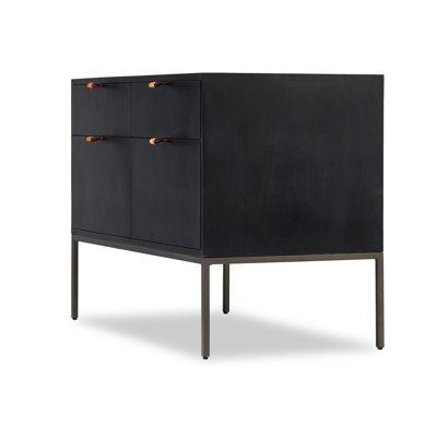 Trey 4 - Drawer Solid Wood File Cabinet