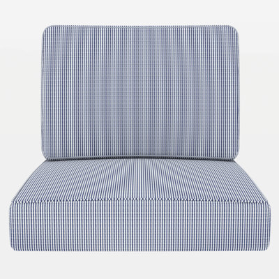 25 x 25.5 x 5 Inch Argyri Outdoor Deep Seat Cushion, Kaiiden High-Density Foam Patio Chair Cushion with Water-Repellent & UV-Resistant Olefin Cover