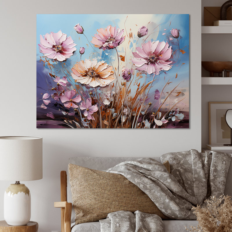 «Divine Cornflowers Blooming Field I», reproduction sur toile, Toile tendue, H 24 po x l 32 po x P 1,5 po