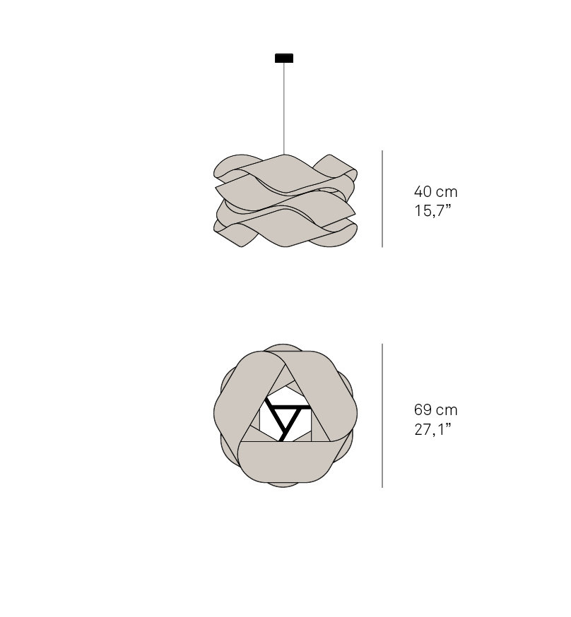 Single Light Dimmable Pendant, Blue, Nickel, 15.7" H x 27.1" W x 27.1" D