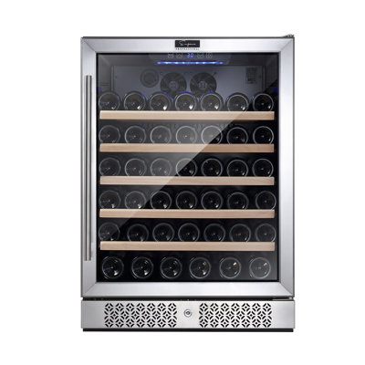 Built-in Refrigeration 23.4'' 52 Bottle Wine Cooler Refrigerator Single Zone Wine Fridge