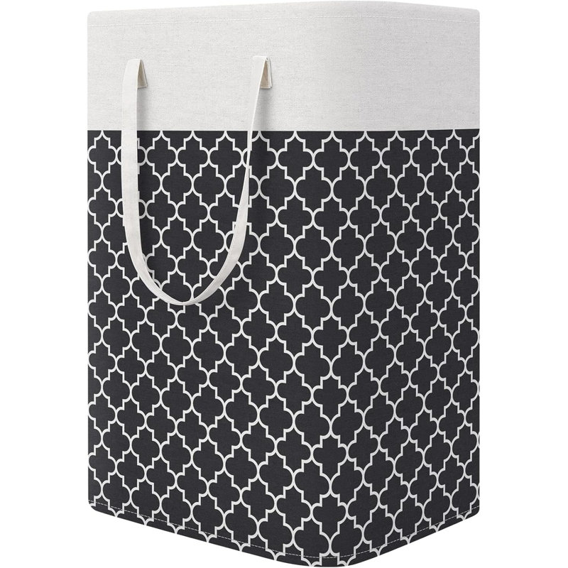 Panier à linge pliable avec poignées 75l Clover Black 