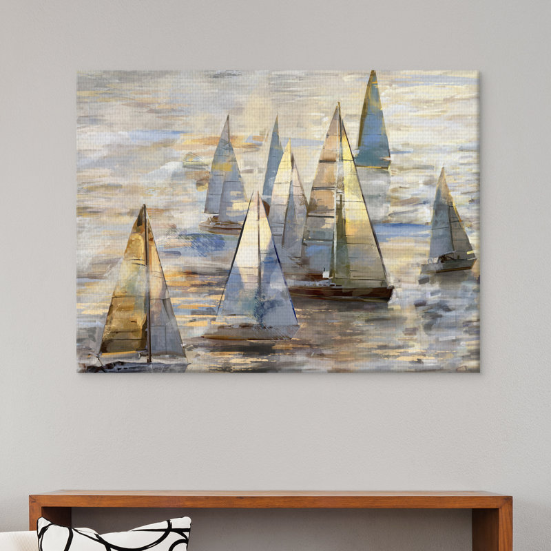 Voile au crépuscule - impression sur toile tendue