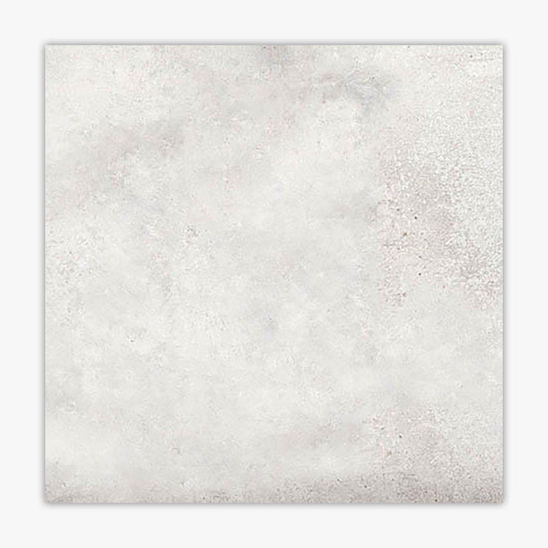 24" x 24" Porcelain Concrete Look Tile, White