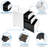 Mount-It! Three Drawer Cabinet for Under Desk with Wheels with Lock for Files, and Materials, White