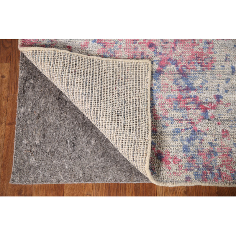 Tapis à motif treillis moderne et abstrait 8 x 10