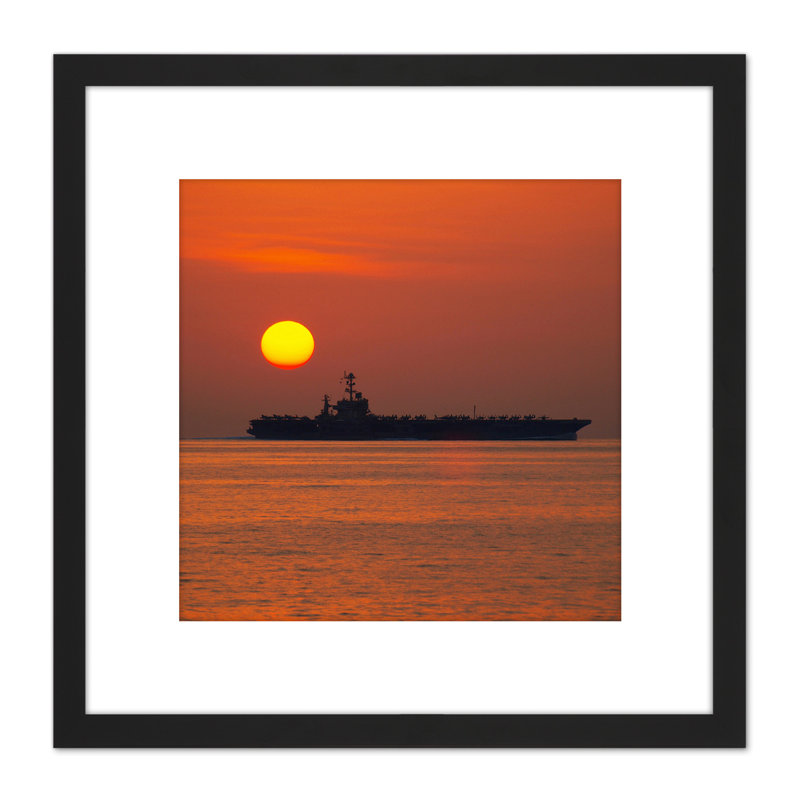 Military USA Navy USS Stennis Aircraft Carrier 1 Piece Single Picture Frame Wall Art