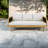 Modern Patio Sofas, Acacia Wood Frame, Coastal Style For Deck