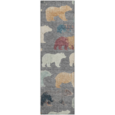 Premium Machine Washable Mayfield AMF2338 Lodge Rug
