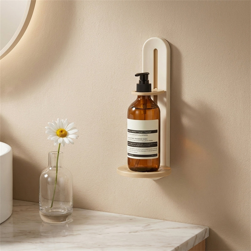 Porte-shampooing mural sans perceuse, Crème