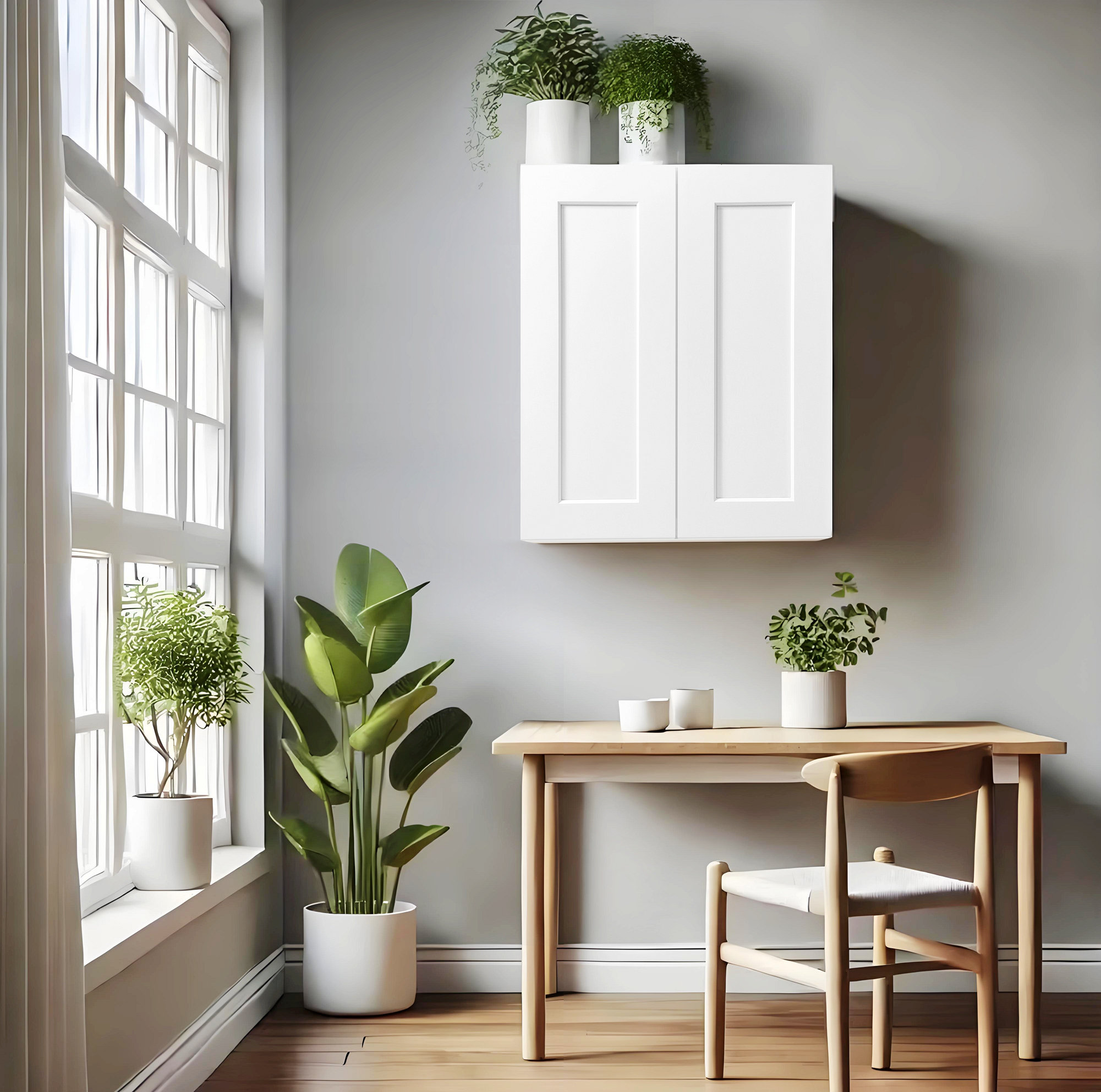 Ophelia & Co. Wall Cabinet With 2 Doors And 2 Shelves For Kitchen ...