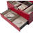 CHERI BLISS  JEWELRY CASE JC-100, RED