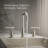Purist Widespread Faucet with Drain Assembly Low Lever Handles and Low Gooseneck Spout-1674475059