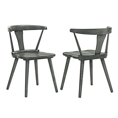 Ensemble de 2 chaises en bois massif